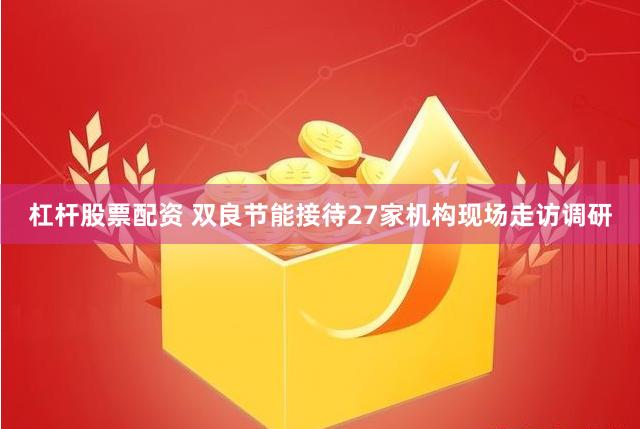 杠杆股票配资 双良节能接待27家机构现场走访调研