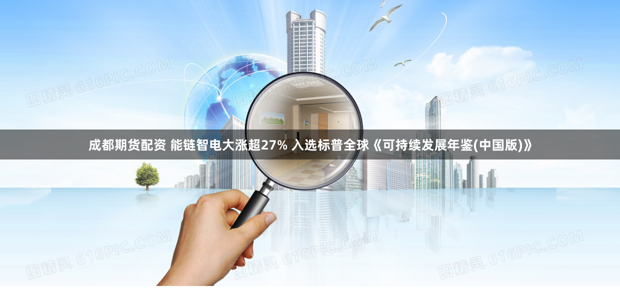 成都期货配资 能链智电大涨超27% 入选标普全球《可持续发展年鉴(中国版)》